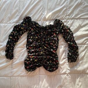 Floral Vintage 3/4 Sleeve Top